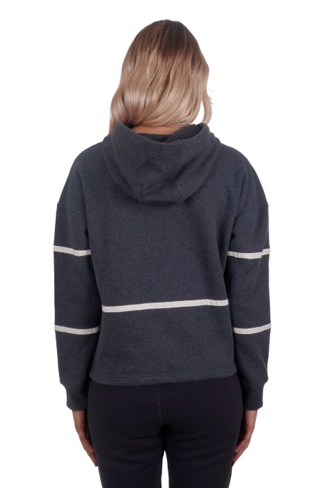 WRANGLER CATHIE WOMENS PULLOVER HOODIE - CHARCOAL [SZ:8]