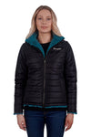 WRANGLER MONTANA LADIES REVERSIBLE JACKET - BLACK [SZ:S]