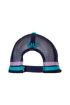 WRANGLER MONICA HIGH PROFILE TRUCKER CAP - AQUA/NAVY 