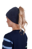 THOMAS COOK MARCIA PONYTAIL BEANIE - NAVY [SZ:44]