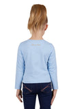 THOMAS COOK KIT GIRLS LONG SLEEVE TEE - SKY BLUE [SZ:2]