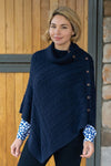 THOMAS COOK KATHERINE WOMENS PONCHO - NAVY [SZ:S]