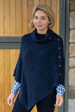 THOMAS COOK KATHERINE WOMENS PONCHO - NAVY [SZ:S]