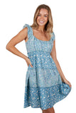 PURE WESTERN HAYLEY SLEEVELESS STRAP DRESS - MULTI [SZ:8]