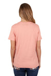 PURE WESTERN TATUM WOMENS SHORT SLEEVED TEE - CORAL [SZ:8]