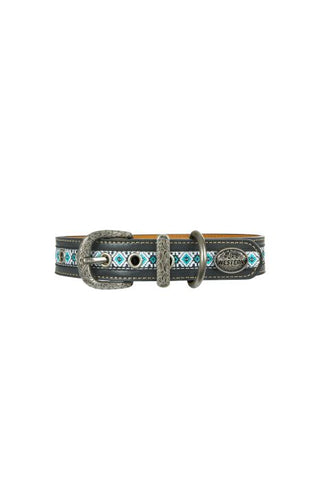 PURE WESTERN TOMAS DOG COLLAR - BLACK