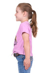 PURE WESTERN MIMI GIRLS SHORT SLEEVE TEE - PINK [SZ:2]