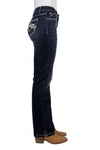 PURE WESTERN MIA WOMENS STRAIGHT LEG JEAN 32" - EVENING SKY [SZ:8]
