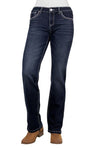 PURE WESTERN MIA WOMENS STRAIGHT LEG JEAN 32" - EVENING SKY [SZ:8]