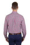 THOMAS COOK KYLE MENS LONG SLEEVE 2 POCKET SHIRT - BLUE/RED [SZ:S]