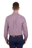 THOMAS COOK KYLE MENS LONG SLEEVE 2 POCKET SHIRT - BLUE/RED [SZ:S]