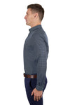 THOMAS COOK CADE MENS TAILORED LONG SLEEVE SHIRT - NAVY/BLUE [SZ:S]