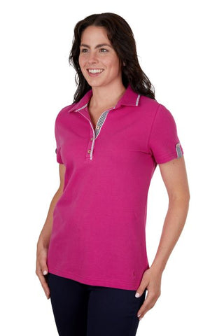 THOMAS COOK SASHA WOMENS SHORT SLEEVED POLO - BERRY