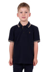 THOMAS COOK LOGAN BOYS SHORT SLEEVE POLO - NAVY [SZ:2]