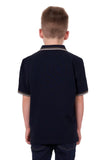 THOMAS COOK LOGAN BOYS SHORT SLEEVE POLO - NAVY [SZ:2]