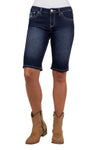 PURE WESTERN SERENA WOMENS SHORTS - TEXAS SKY [SZ:6]
