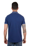 WRANGLER JACKSON MENS SHORT SLEEVE POLO - NAVY MARLE [SZ:S]