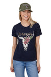 WRANGLER DONNA SHORT SLEEVE TEE - NAVY [SZ:8]