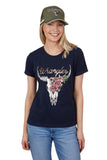 WRANGLER DONNA SHORT SLEEVE TEE - NAVY [SZ:8]