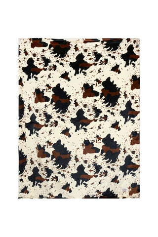 PURE WESTERN COW PRINT SNUGGLE BLANKET
