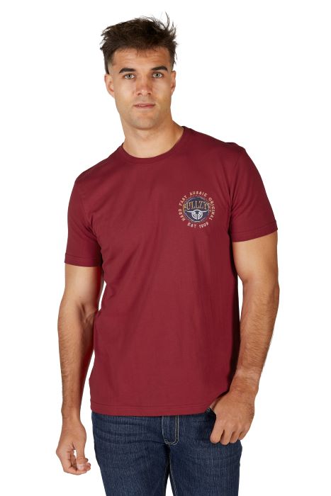 BULLZYE GAZ MENS SHORT SLEEVE TEE - RED [SZ:S]