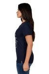 BULLZYE ROSE WOMENS SHORT SLEEVE TEE - NAVY [SZ:10]