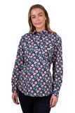 HARD SLOG WOMENS FAUNA 1/2 PLKT LS SHIRT [SZ:8]