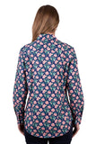 HARD SLOG WOMENS FAUNA 1/2 PLKT LS SHIRT [SZ:8]