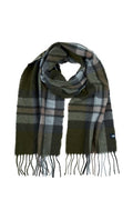 THOMAS COOK BONNELL SCARF - CHARCOAL/OLIVE 
