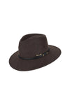 THOMAS COOK WANDERER CRUSHABLE HAT - DARK BROWN MARLE [SZ:53]