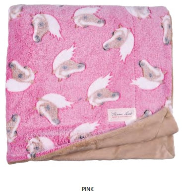 THOMAS COOK SNUGGLE RUG - PINK HORSE 
