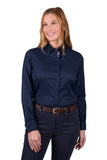 THOMAS COOK KELSEY LONG SLEEVE WOMENS SHIRT - NAVY [SZ:8]