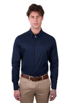 THOMAS COOK CALLUM MENS TAILORED LONG SLEEVE SHIRT - NAVY [SZ:XS]