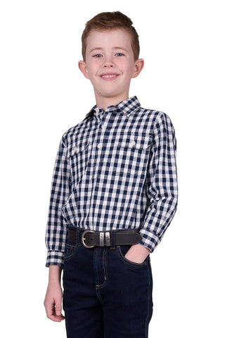 HARDSLOG KIDS DELL 1/2 PLKT LS SHIRT [SZ:2]