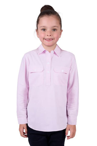 HARDSLOG KIDS MILLY 1/2 PLKT LS SHIRT [SZ:2]
