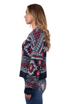 PURE WESTERN WOMENS TRACY JUMPER - NAVY [SZ:8]