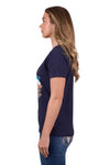 PURE WESTERN WOMENS RENEE SS TEE - NAVY [SZ:8]
