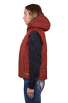 PURE WESTERN WOMENS HOLLY VEST - RUST [SZ:XS]