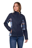 PURE WESTERN WOMENS MISHA SOFTSHELL JACKET - NAVY [SZ:S]