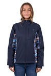 PURE WESTERN WOMENS MISHA SOFTSHELL JACKET - NAVY [SZ:S]