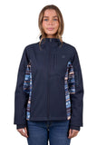 PURE WESTERN WOMENS MISHA SOFTSHELL JACKET - NAVY [SZ:S]