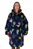 PURE WESTERN ADULTS CACTUS SNUGGLE HOODIE - NAVY