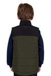 PURE WESTERN BOYS RALPH REVS VEST - GREEN/BLACK [SZ:8]