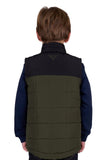 PURE WESTERN BOYS RALPH REVS VEST - GREEN/BLACK [SZ:8]