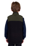 PURE WESTERN BOYS RALPH REVS VEST - GREEN/BLACK [SZ:8]