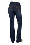 PURE WESTERN WOMENS SAM HI RISE BCUT JEAN 34L - MIDNIGHT [SZ:6]