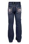 PURE WESTERN GIRLS BEC BOOT CUT JEAN - INDIGO [SZ:2]