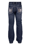 PURE WESTERN GIRLS BEC BOOT CUT JEAN - INDIGO [SZ:2]