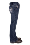 PURE WESTERN GIRLS BEC BOOT CUT JEAN - INDIGO [SZ:2]