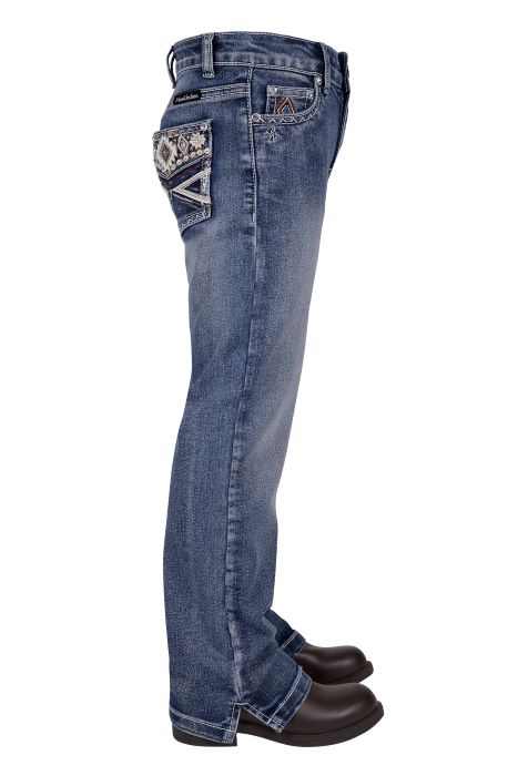 PURE WESTERN GIRLS RUE STRAIGHT LEG JEAN - MOONSHINE [SZ:2]